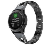 Bracelete Pulsera Acero Luxury Para Garmin Instinct 2s Surf Edition Negro