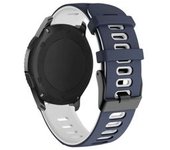 Bracelete Pioneer Para Samsung Galaxy Watch 3 Lte 45mm Azul Escuro E Branco