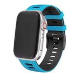 Bracelete Pioneer Para Apple Watch Series 7 41mm Azul Claro E Negro