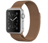 Bracelete Pulsera Milanese Mesh Para Apple Watch Series 7 45mm Brown