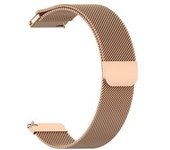 Bracelete Pulsera Milanese Mesh Para Samsung Galaxy Watch 3 Lte 45mm Rosa Dourado