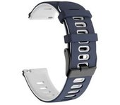 Bracelete Pioneer Para Xiaomi Watch S1 Azul Escuro E Branco