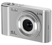 Cámara Digital Full Hd 2.7k 48mp 16x Espacio Plata + 32g Tarjeta De Memoria Veanxin