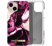 Carcasa Para Iphone 13 Mármol Rubí Dorado