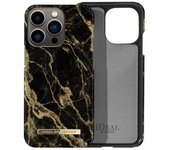Carcasa Para Iphone 13 Pro Mármol Humo Dorado