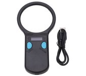 Escáner De Microchip Para Mascotas Con Lupa Y Luz Led, Lector De Chips Rfid Para Perros, Gatos Y Cerdos