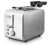 Tostadora Delonghi Ctx 2203.w 2 Rebanadas Plateada Blanca 550 W