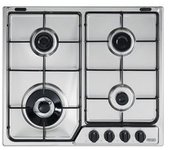 Placa De Cocina De Acero Inoxidable Delonghi Yaf 46 Asdv De 58 Cm Y 4 Fuegos