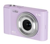 Cámara Digital Hd Para Fotografía Casera Full Hd 2.7k 48mp 16x Púrpura Claro + Tarjeta De Memoria 32g