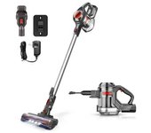 Air Essence Bise Aspirador Vertical Sin Cable, 120aw, Tecnología Ciclónica Rojo