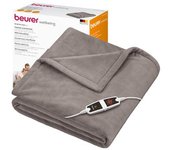 Beurer Xxl Hd 150 Manta Eléctrica 150 W Gris Pardo Vellón
