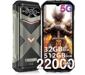 Móvil Doogee V Max Pro 5g 32gb Ram + 512gb Rom 22000 Mah Cámara 108mp+visión Nocturna 120hz Nfc Android 14--gris