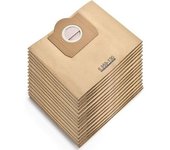 Paquete De 15 Bolsas De Aspiradora Para Karcher 6.959-130.0 Wd3 Wd3p Mv3 Bolsas De Filtro De Papel De Repuesto Para Aspiradora En Seco Y Húmedo, Bolsa