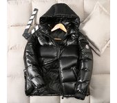 Chaqueta De Invierno De Cuero Ligera Para Hombre Y Mujer, Abrigo Cálido Impermeable, Negro Negro