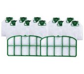 10 Bolsas Para Aspiradora + 2 Filtros De Repuesto Kobold Vk200 Fp200
