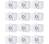 Paquete De 12 Accesorios De Bolsas De Aspiradora Para Aspiradora Ecovacs Deebot X1 Omni / X1 E Omni, Repuestos Para Bolsas De Polvo, Gran Capacidad De