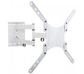 Techly 023851 Soporte De Pared Para Tv Lcd / Led / Pdp Doble Brazo 23-55 45 Kg Vesa Blanco