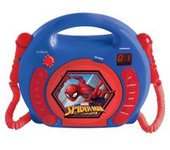Lector Cd Portátil Con 2 Micrófonos - Spider Man