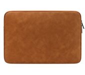 Funda De Cuero Para Portátil Con Forro Suave De 14 A 15,4 Pulgadas, Color Marrón