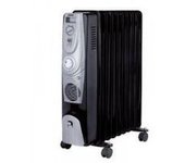 Radiador De Aceite Eldom Ribby, 2500 W, 3 Niveles De Potencia, Negro