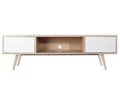 Mueble De Tv Dkd Home Decor Blanco Metal Madera Mdf (160 X 40 X 50 Cm)