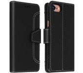 Funda Iphone Se 2020 / 8 / 7 Libro Monedero F. Soporte – Negro