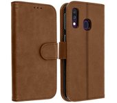 Funda Samsung Galaxy A40 Cartera Vintage Con F. Soporte – Marrón