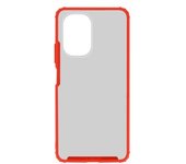 Funda Xiaomi Poco F3 / Mi 11i Antigolpes Esquinas Trasera Translúcida Rojo