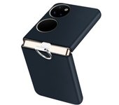 Funda Rígida Huawei P50 Pocket Diseño De 2 Piezas Anillo De Retención Azul