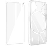 Carcasa Nothing Phone 1 Silicona Flexible Cristal Templado 9h Transparente