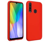 Carcasa Silicona Huawei Y6p Semirrígida Mate - Rojo