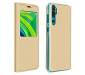 Funda Protectora Xiaomi Mi Note 10 Lite Con Gran Ventana – Oro