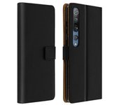 Funda Billetera Para Xiaomi Mi 10/10 Pro Cuero Auténtico F.soporte – Negro