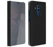 Funda Libro Efecto Espejo Negra Huawei Mate 10 Pro Tapa Translúcida Soporte