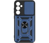 Funda Galaxy S23 Fe Cubierta Para Cámara, Anillo Soporte Vídeo Azul Oscuro