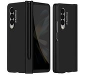 Carcasa Samsung Z Fold 4 Soft Touch + Protector Pantalla Externa Y Lápiz Negro