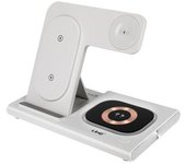 Estación De Carga 3 En 1 Linq Iphone Magsafe 15w, Airpods, Apple Watch Blanco