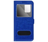 Funda Samsung Galaxy A33 5g 4g Con Solapa Doble Ventana Soporte Vídeo Azul