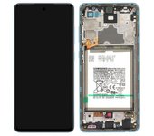 Bloc Completo Samsung A72 Pantalla Lcd Cristal Táctil Original Samsung Azul