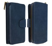 Funda Xiaomi Redmi Note 8 Pro Monedero Carcasa Extraíble De Piel - Azul Oscuro