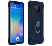 Carcasa Protectora Huawei Mate 20 Pro Anillo-soporte Magnético – Azul Oscuro