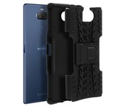 Carcasa Sony Xperia 10 Plus Protectora Reforzada + F. Soporte - Negra