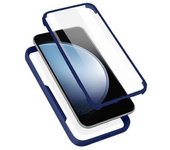 Carcasa Oppo A74 4g Plexiglás Polímero Antigolpes Contorno Azul