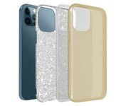 Carcasa Iphone 12 Pro Max Efecto Purpurina Extraíble – Oro