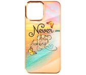 Carcasa Iphone 13 Pro Max Anillo Sujeción Diseño Playa - Naranja