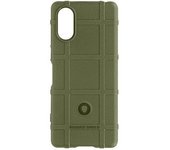 Carcasa Para Sony Xperia 5 V Antigolpe Relieve Caqui