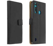 Funda Billetera Motorola Moto G8 Power Lite Cuero Auténtico F.soporte – Negro