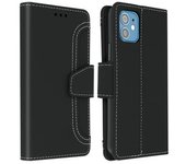Funda Iphone 12 Mini Libro Monedero F. Soporte – Negro