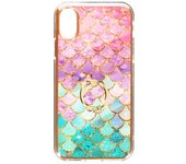 Carcasa Iphone X / Xs Anillo Sujeción Diseño Escamas - Multicolor