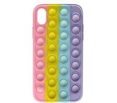 Funda Carcasa Iphone Xr Antiestrés Pop It Fidget Toy - Multicolor
